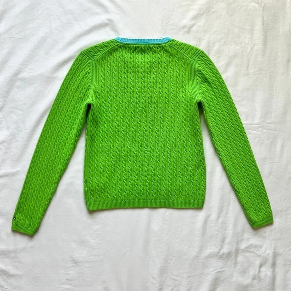 Vintage Y2K Tommy Hilfiger Cable Knit Sweater - Picture 7 of 7
